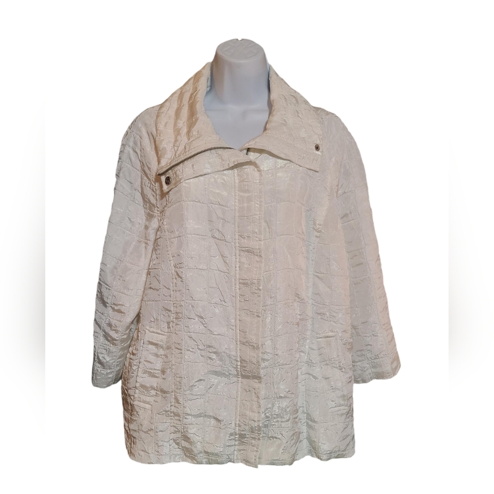 ERIN LONDON quilted zip-up Jacket XL